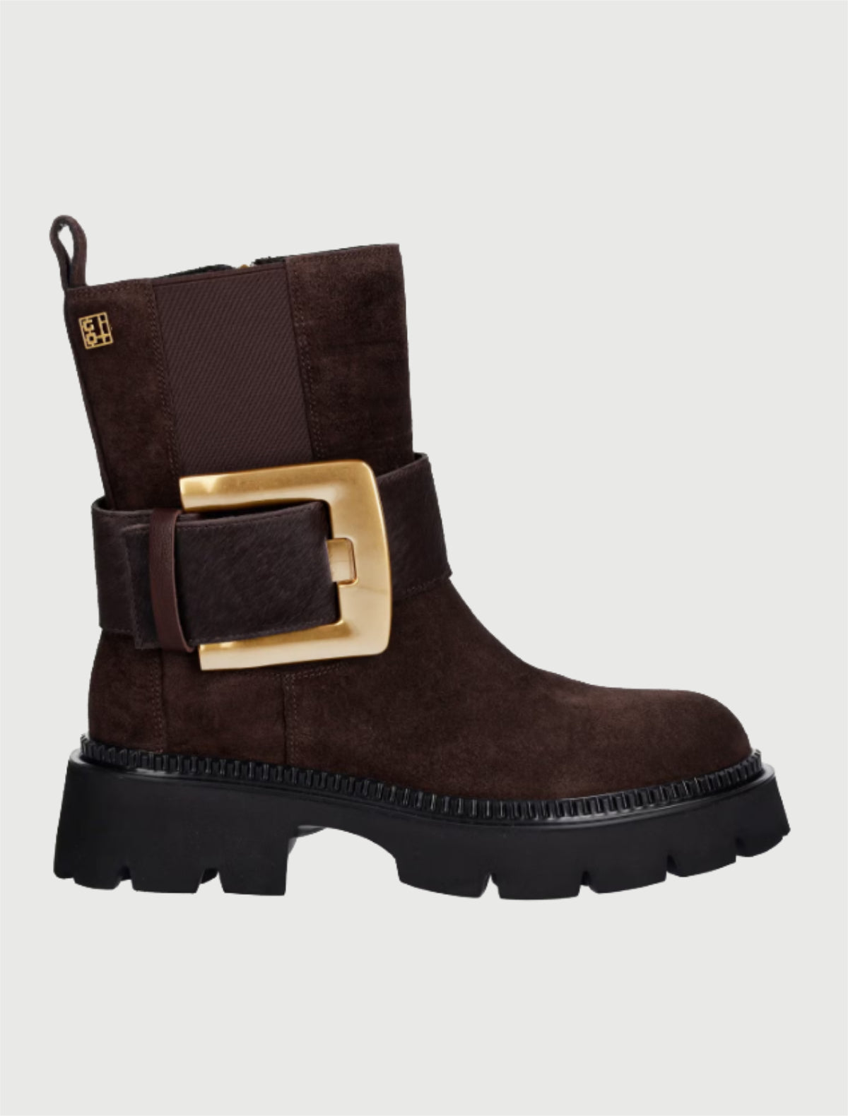 GIO+ - Stivale Chelsea Scamosciato Marrone GRETA07B