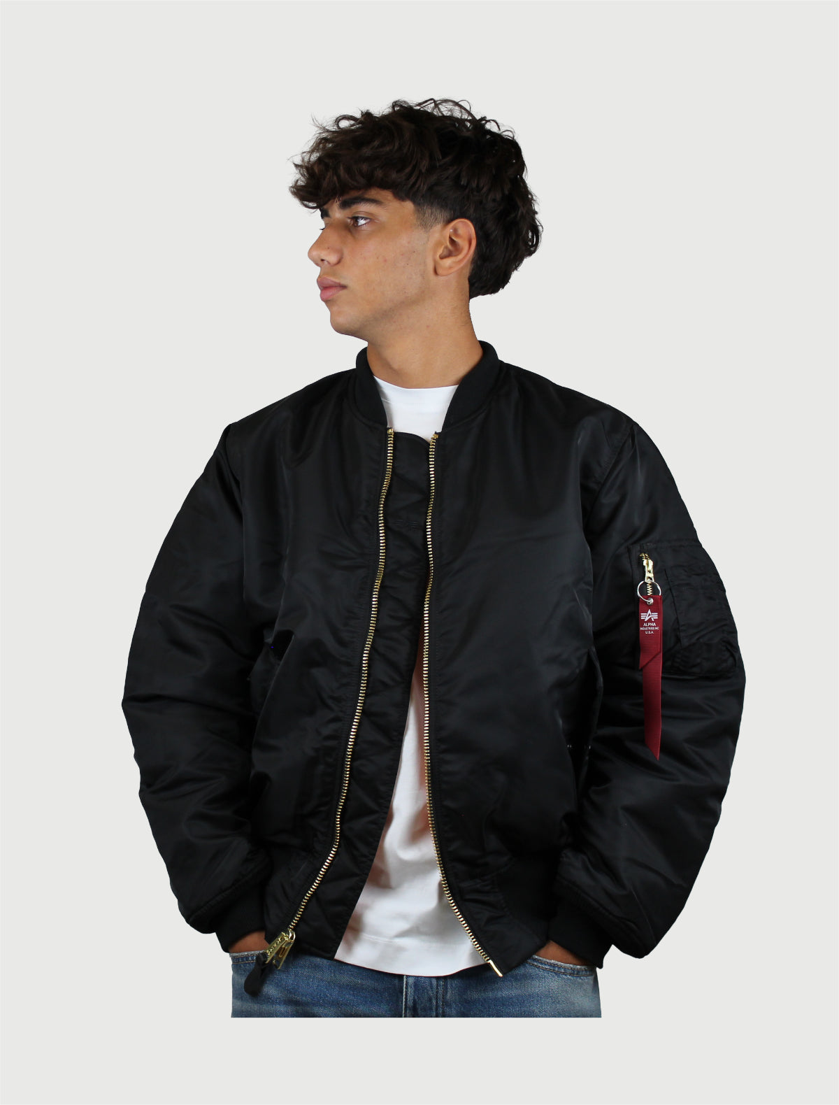 ALPHA INDUSTRIES -  Heritage Bomber Jacket Nero-1