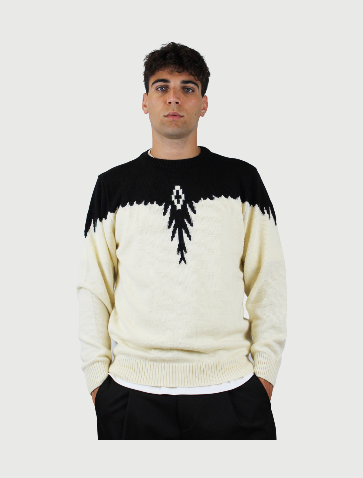 COUNTY OF MILAN - JUMPER MAN COCCO E NERO