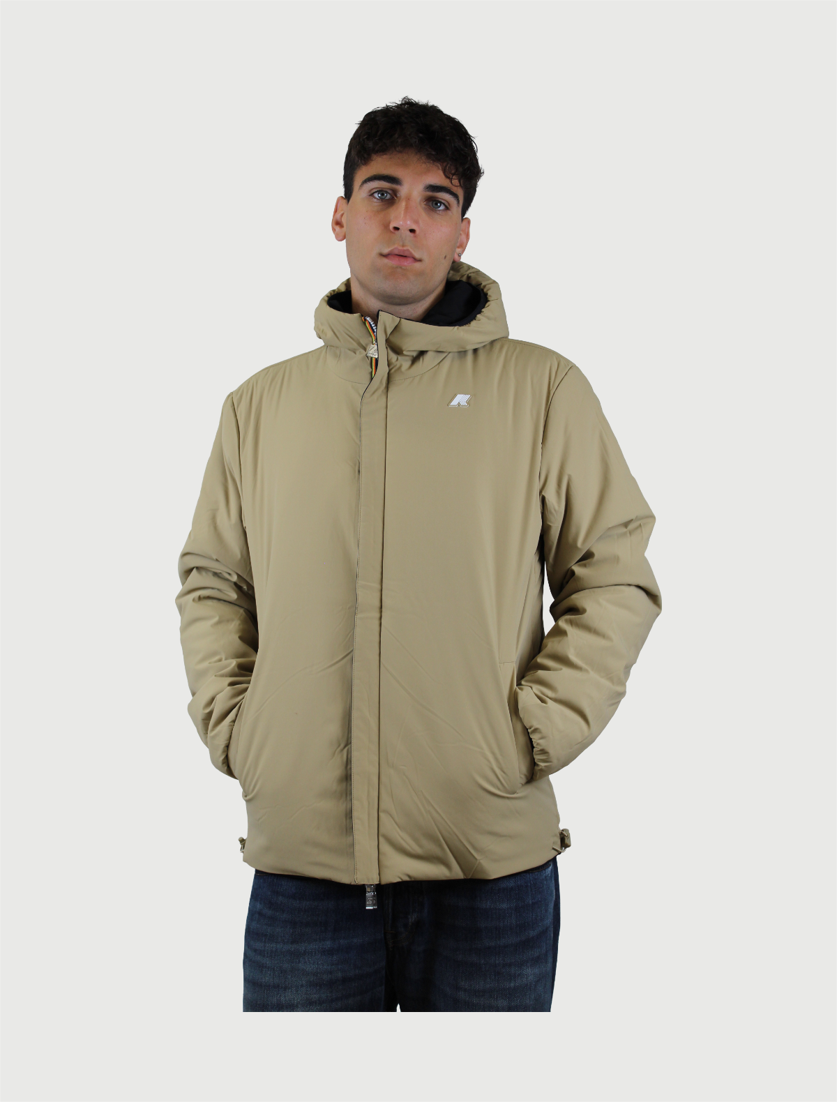K-WAY - JACK ST WARM DOUBLE BLACK PURE-BEIGE KHAKI-1