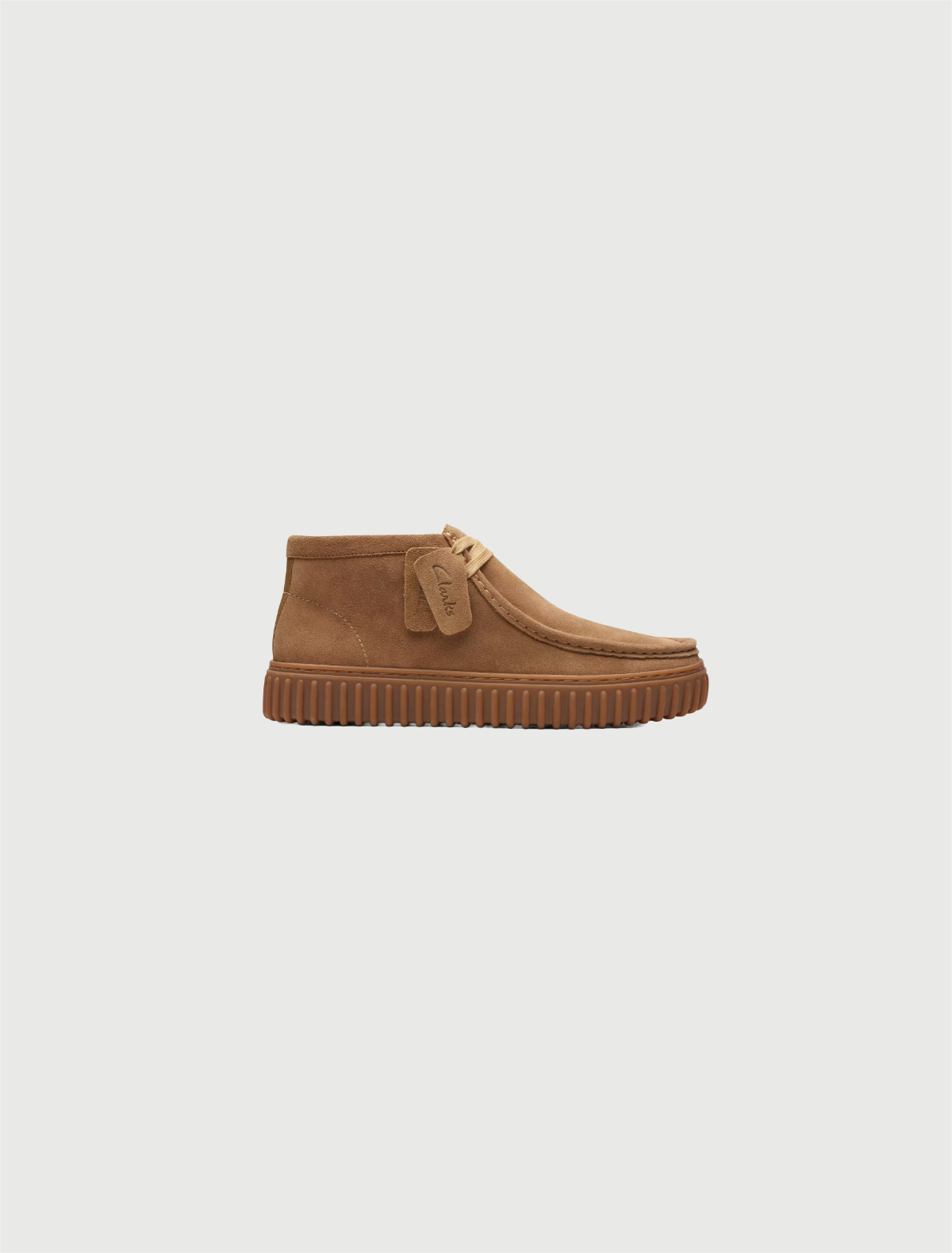 CLARKS - Torhill Hi Camoscio Sabbia Scuro-2