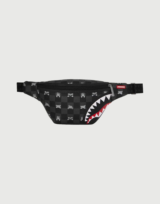 Sprayground Marsupio Gray Peeking Character Check-1