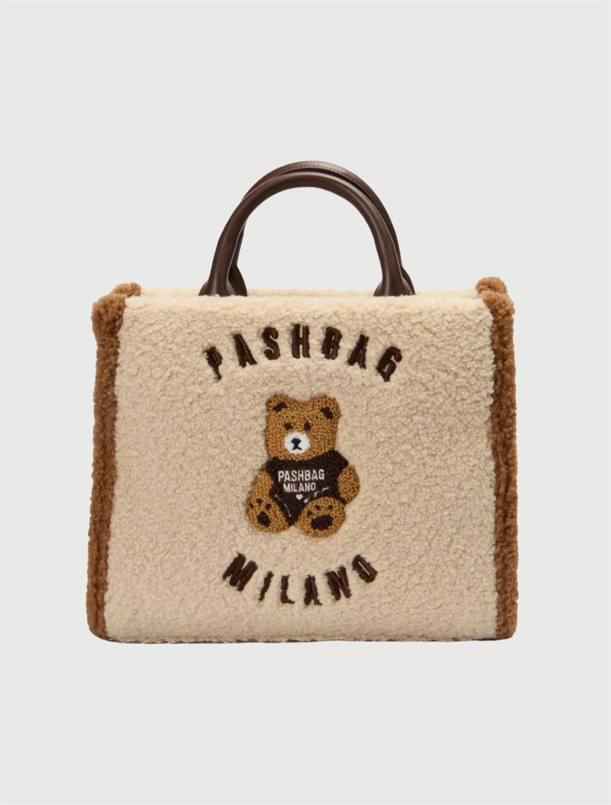PASHBAG - BORSA MARGE - SHEPERD TEDDY IVORY-1