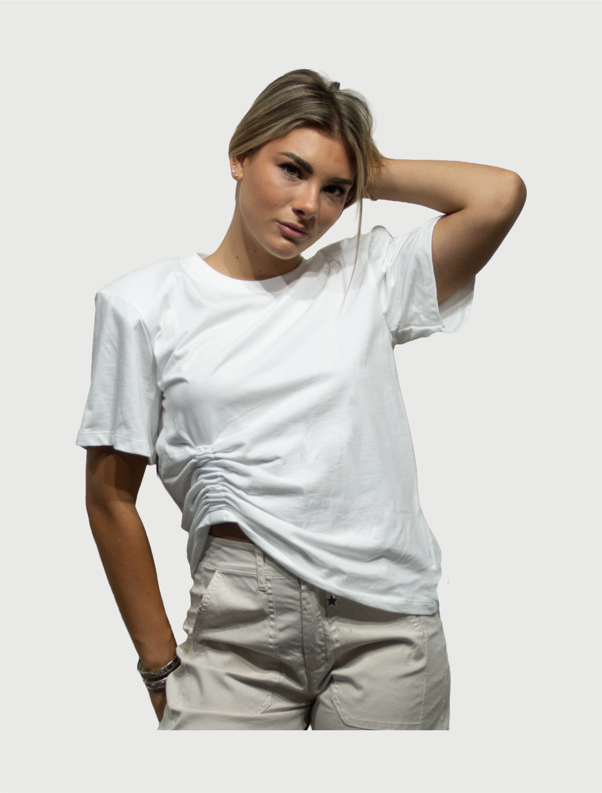 VICOLO - T-Shirt Bianca-1
