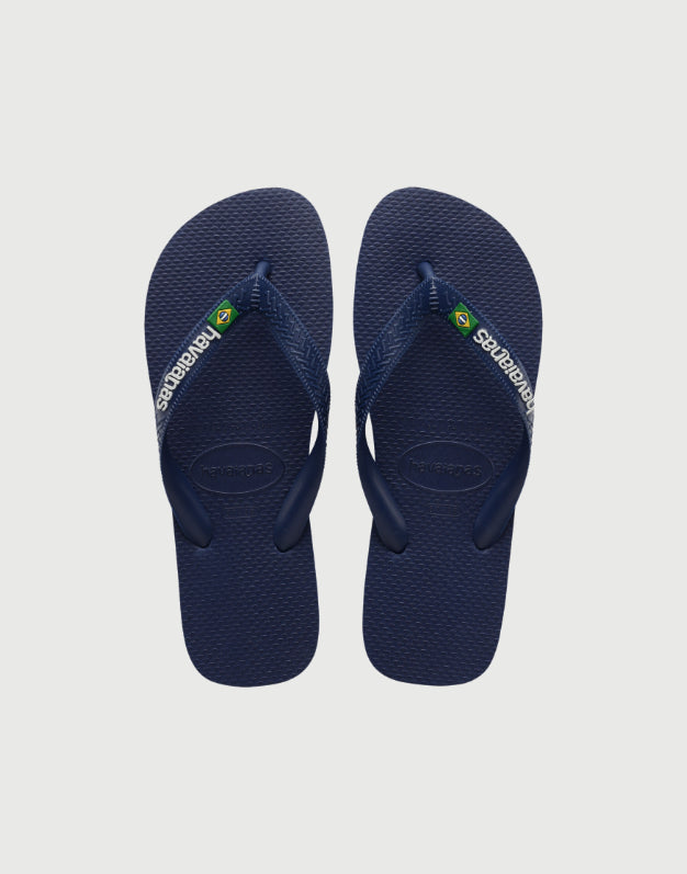 Havaianas Brasil Logo Navy Blue
