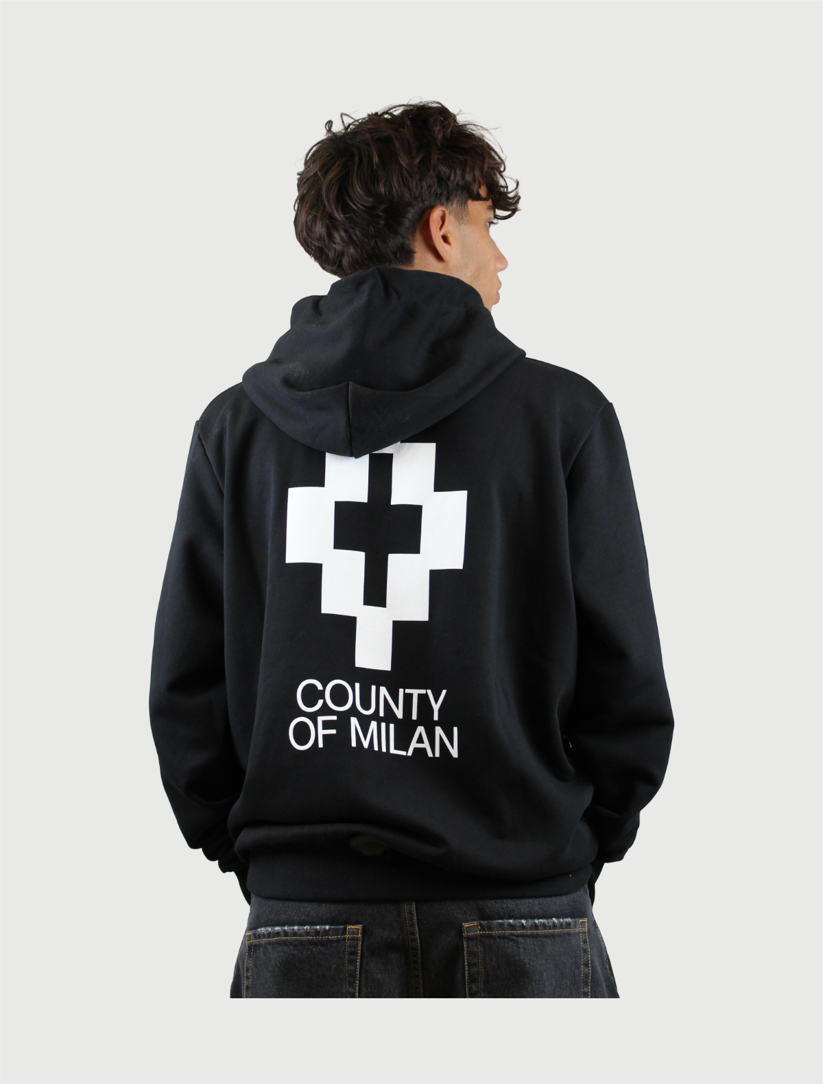 COUNTY OF MILAN - HOODIE MAN COCCO/NERO-2