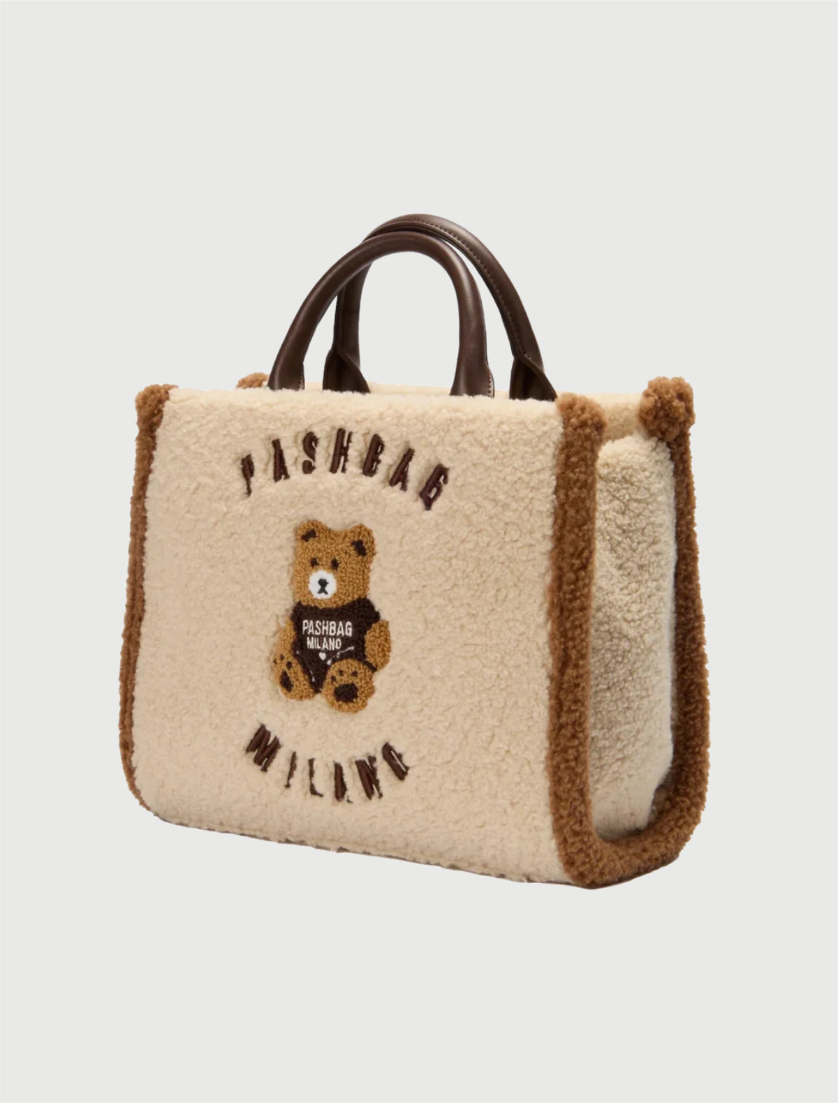 PASHBAG - BORSA MARGE - SHEPERD TEDDY IVORY-2