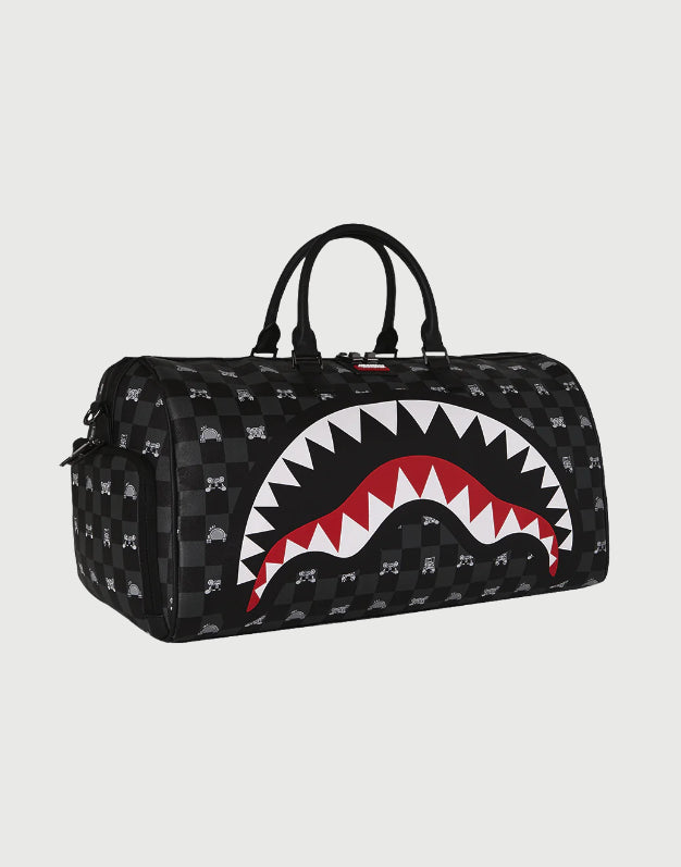 Sprayground Borsone Gray Peeking Character Check-2