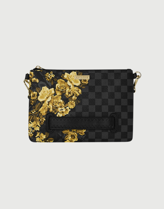 Sprayground Borsa Pochette Gold Floral Remix Crossbody-2