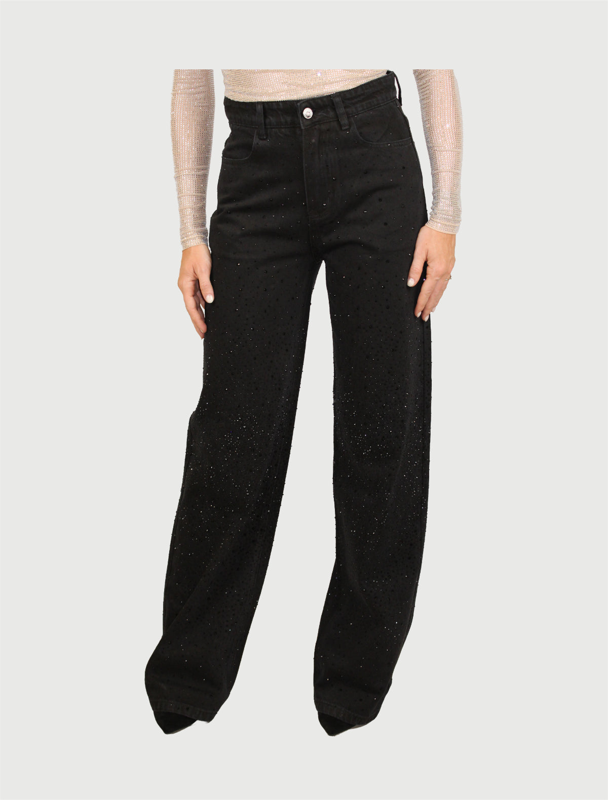 TWENTY FOURHAITCH - PANTALONI ANSER NERO-2