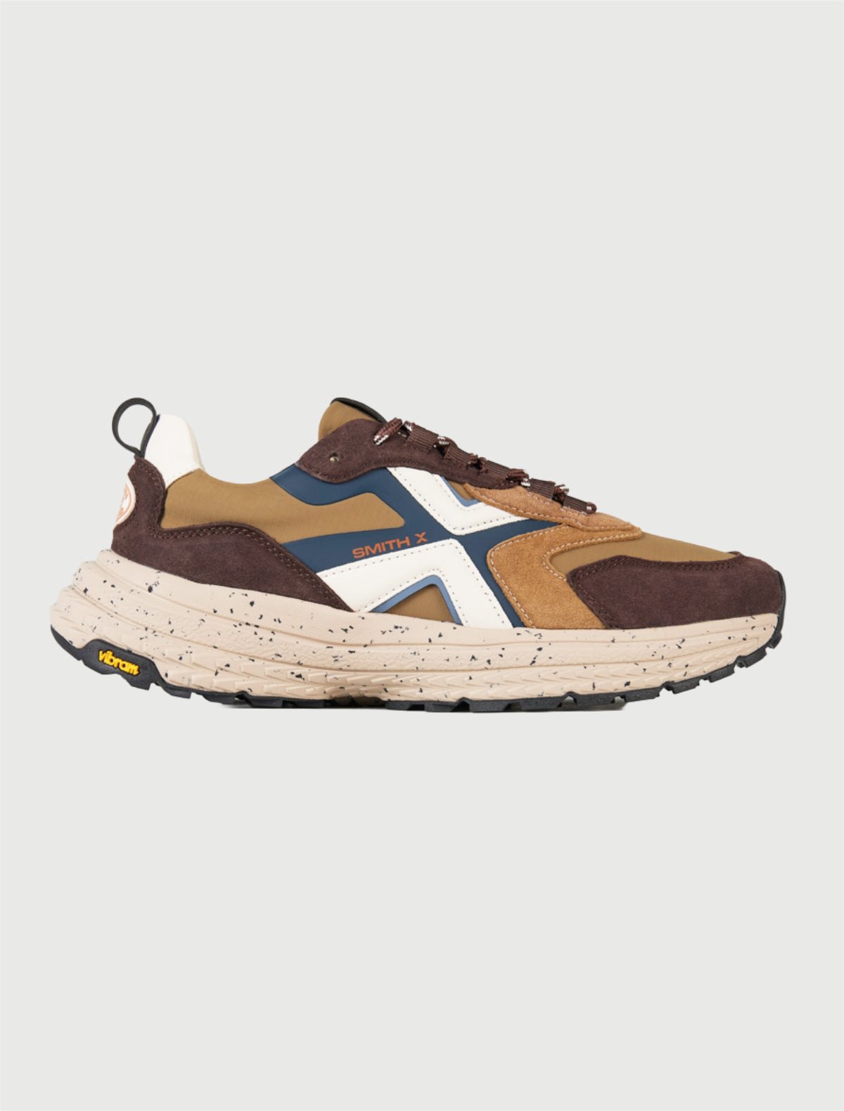 SMITH X - Horizon Uomo in suede marrone e ripstop sabbia con suola Vibram-2