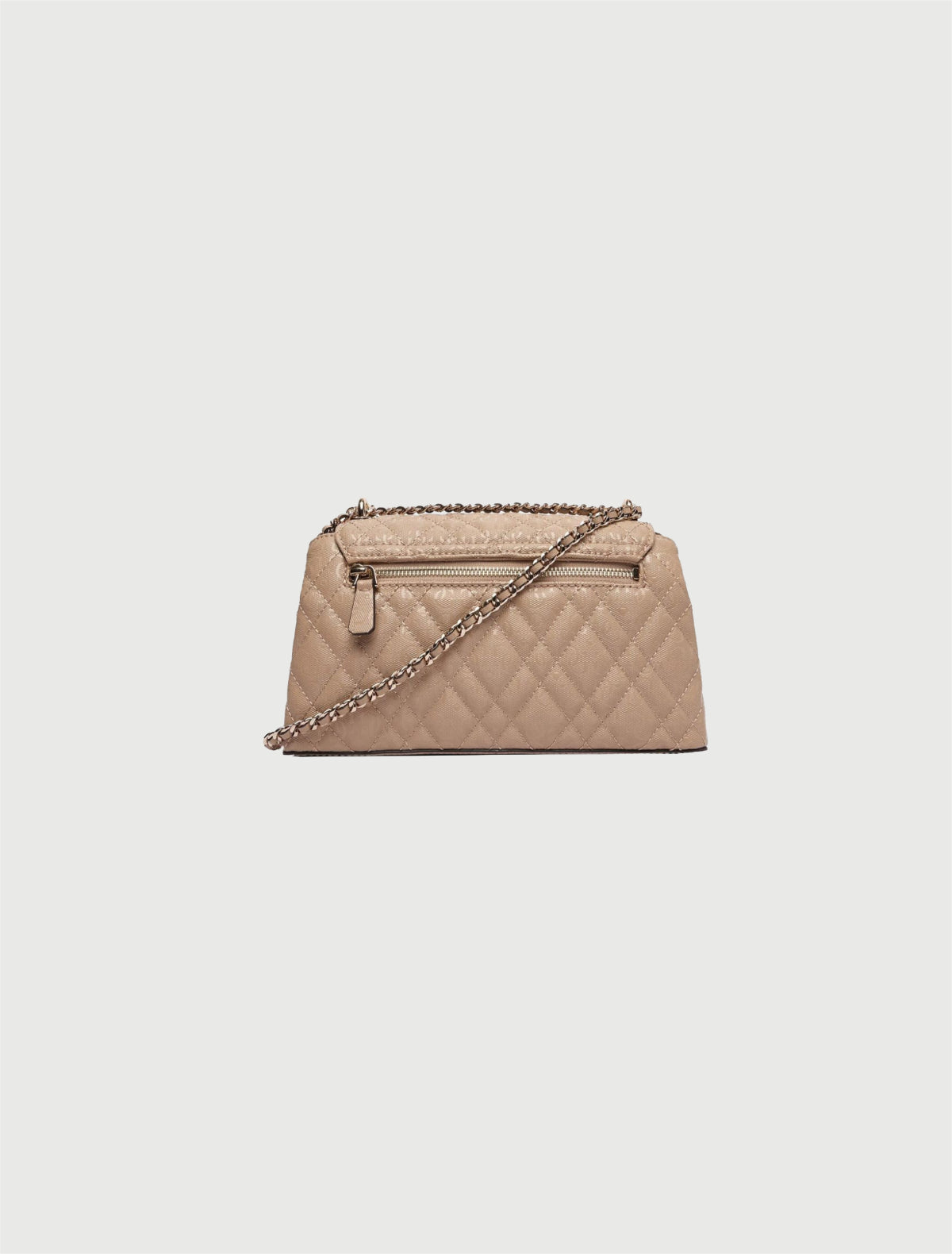 GUESS - Borsa a tracolla trapuntata Isemay Pale Mocha-2