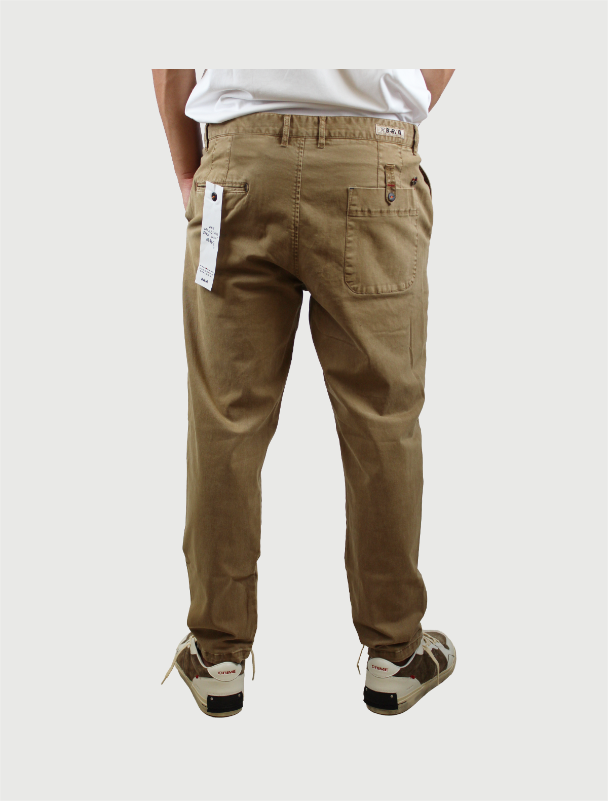 BERNA - PANTALONE CROPPED GABARDINA COLONIALE-2