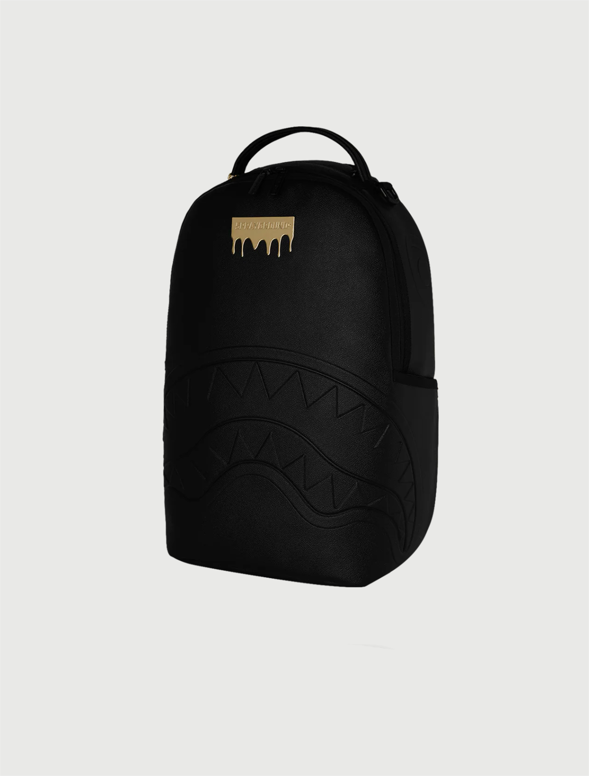 Sprayground - GOLD BRICK DRIP BLACK BACKPACK-2