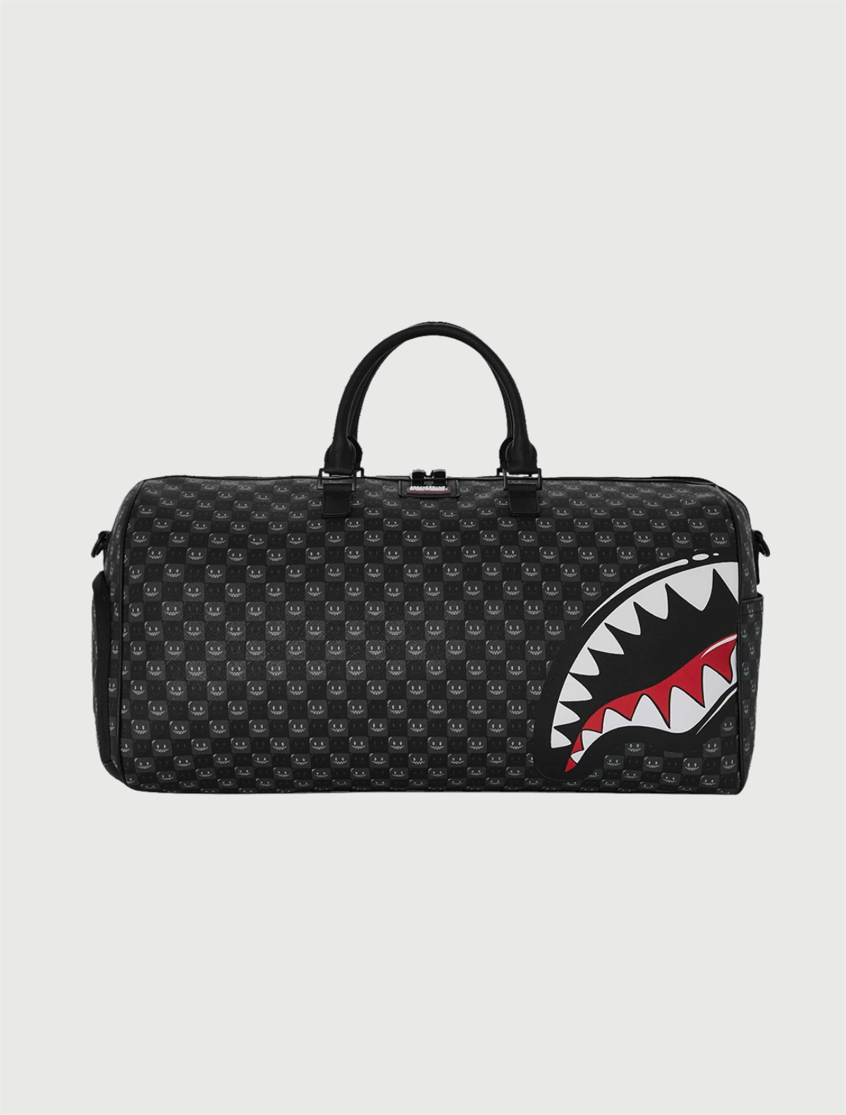 SPRAYGROUND - 910D9312NSZ SHARKS IN PARIS WTF BUBBLY BLACK CHECK DUFFLE-2