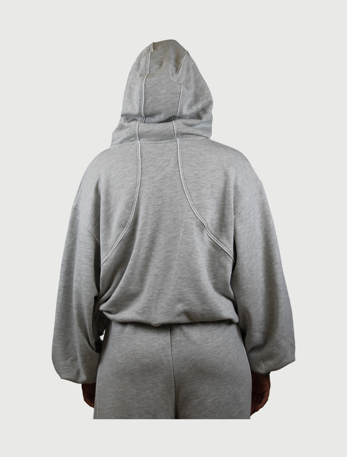 DISCLAIMER - Maglia Donna Full Zip  in felpa Grigio Chiaro Melange-2