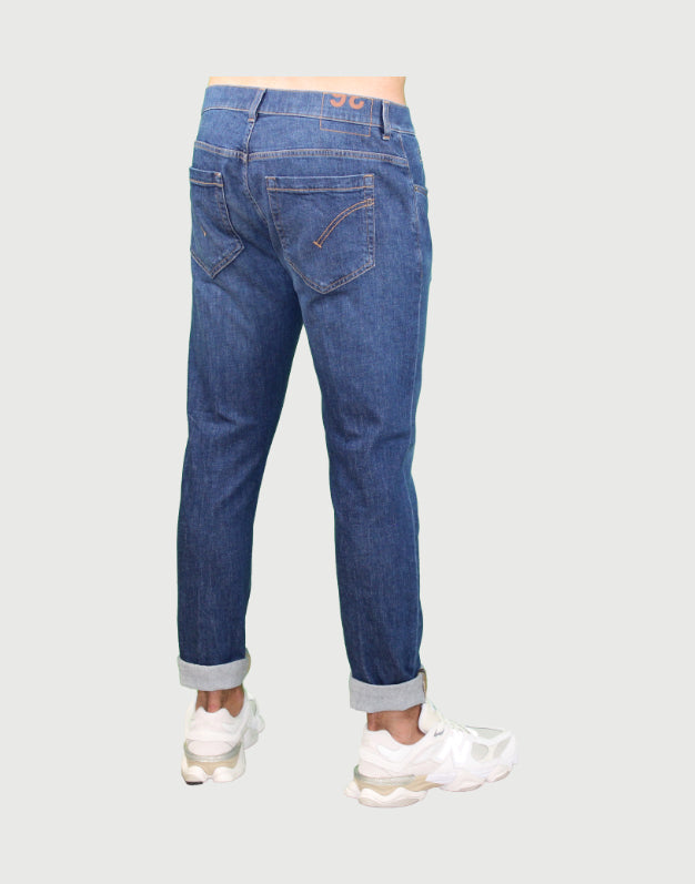 Dondup Pantalone George Blue Skinny Fit-2