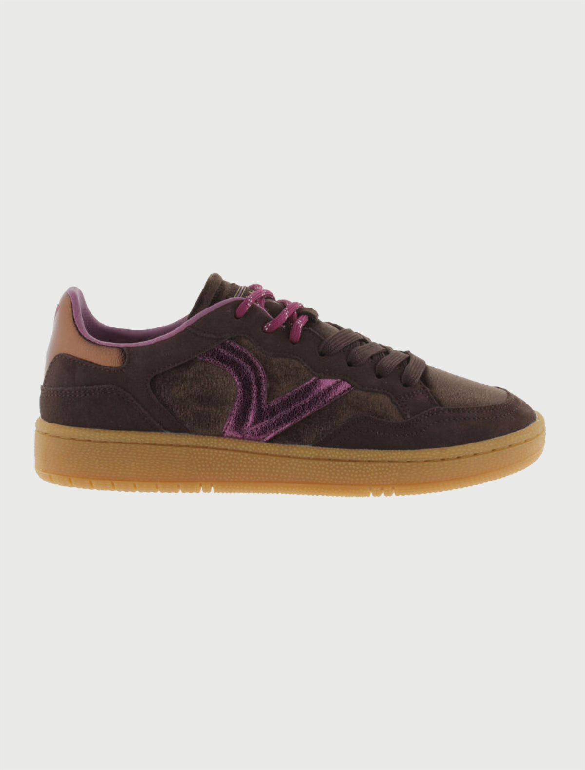 Victoria Sneaker Smash Velvet Marron-2