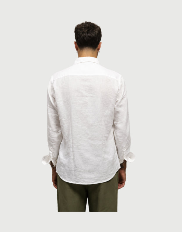 SEINSE -  Camicia Bianca con motivi floreali-2