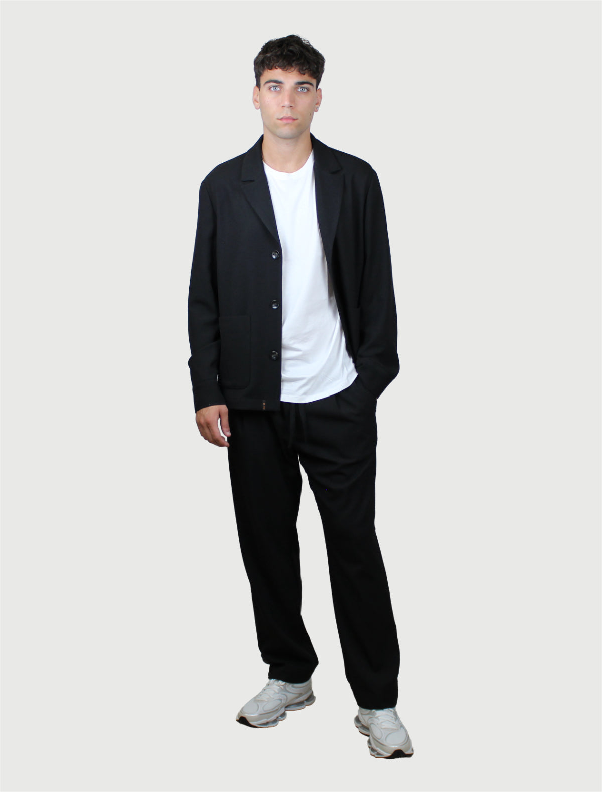 OFFICINA36 - Shirt Jacket Silea Sfoderata - Nero-2