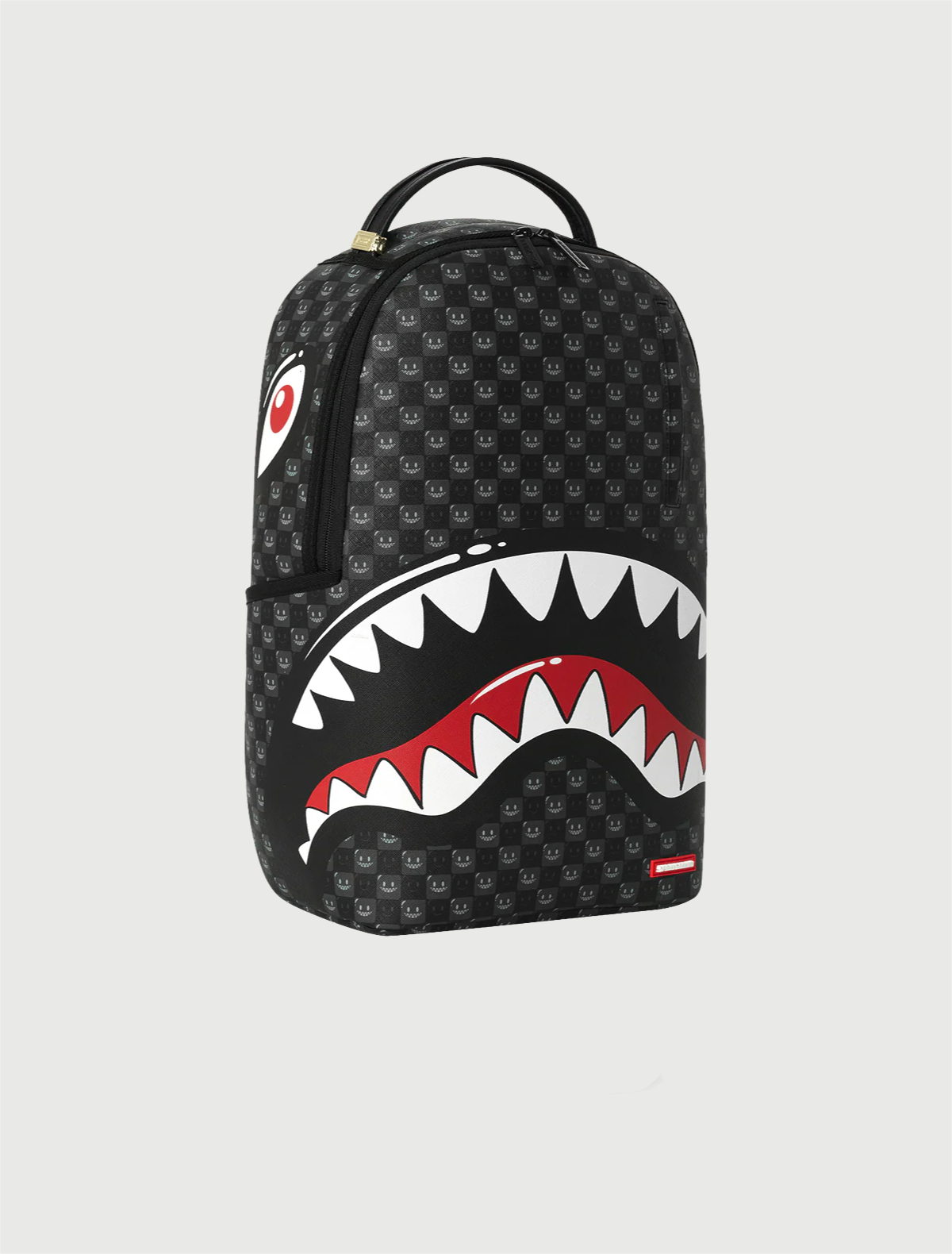 SPRAYGROUND - 910B8633NSZ SHARKS IN PARIS WTF BUBBLY BLACK CHECK BACKPACK-2