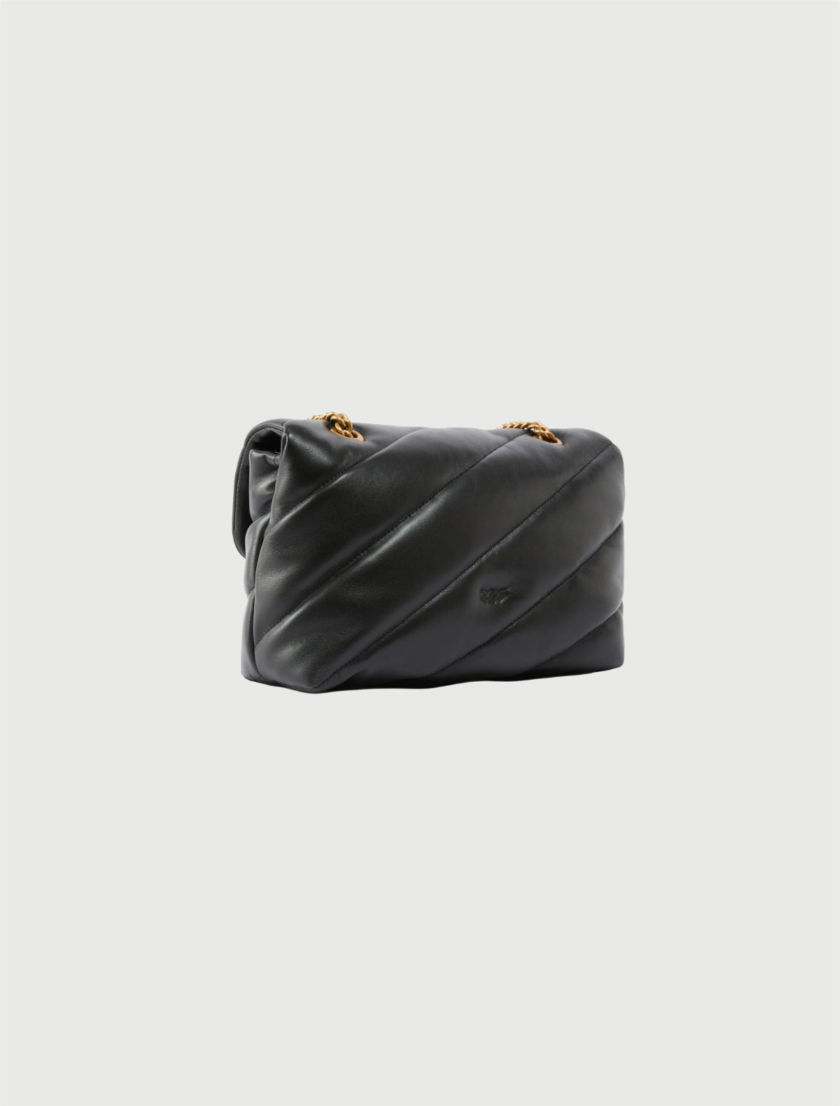 PINKO - Borsa media a tracolla Love Bag Puff Maxi Quilt Nero-Oro-2