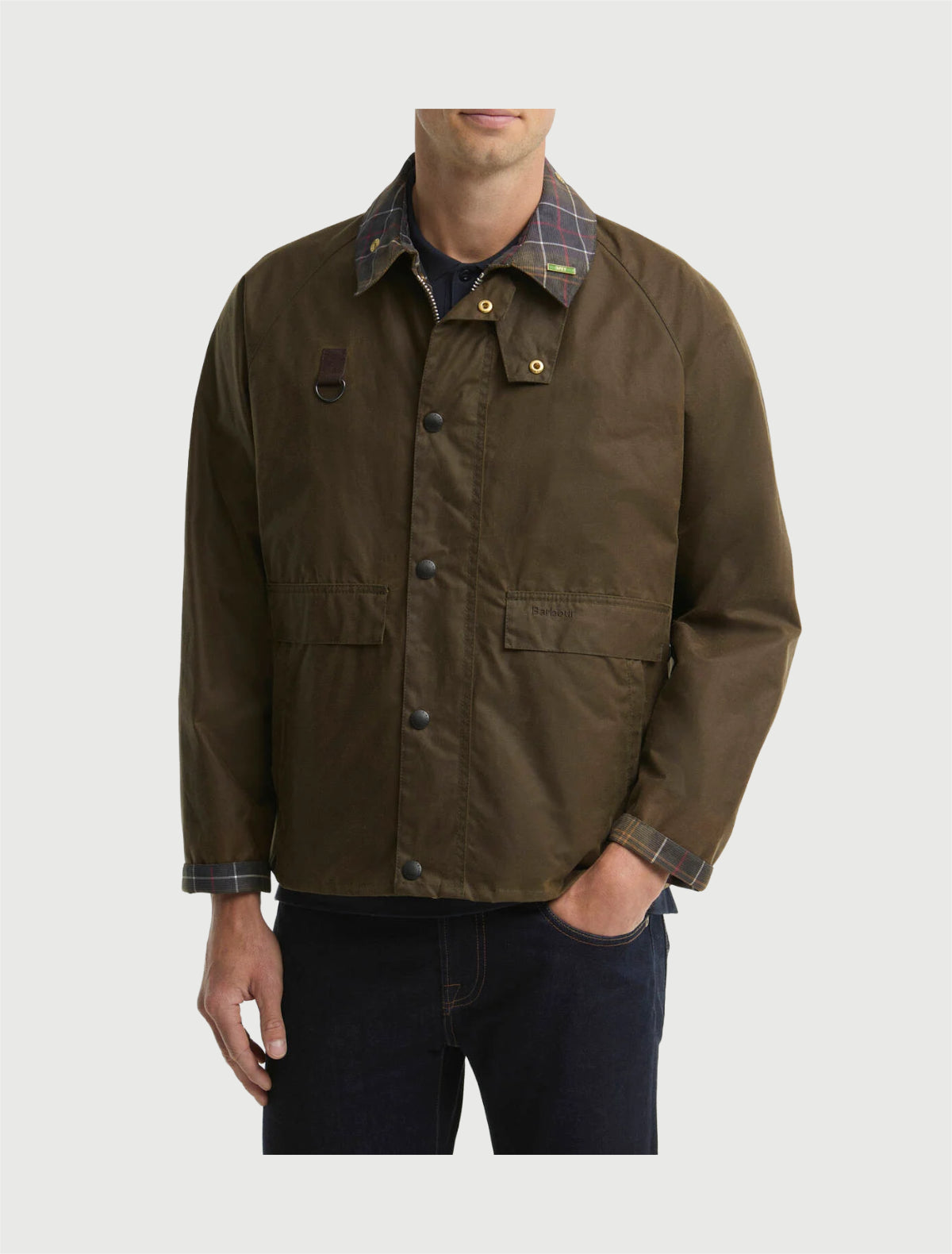 BARBOUR - Giacca cerata Spey Icons - Beech-2