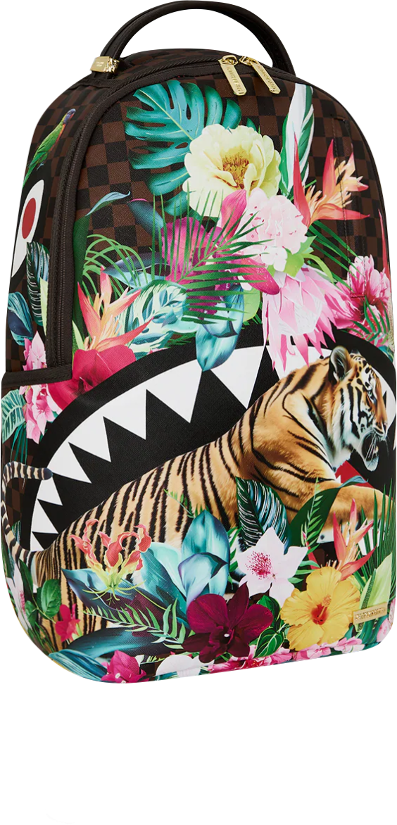 SPRAYGROUND - 910B8626NSZ FLOWERING JUNGLE SHARK 2 BACKPACK-2