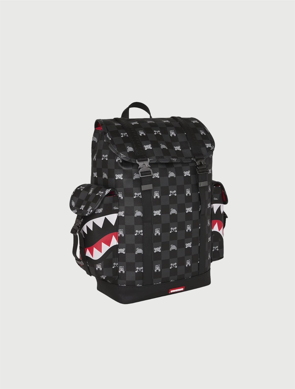 SPRAYGROUND - 910B9311NSZ SHARKS IN PARIS WTF BUBBLY BLACK CHECK MONTE CARLO-2