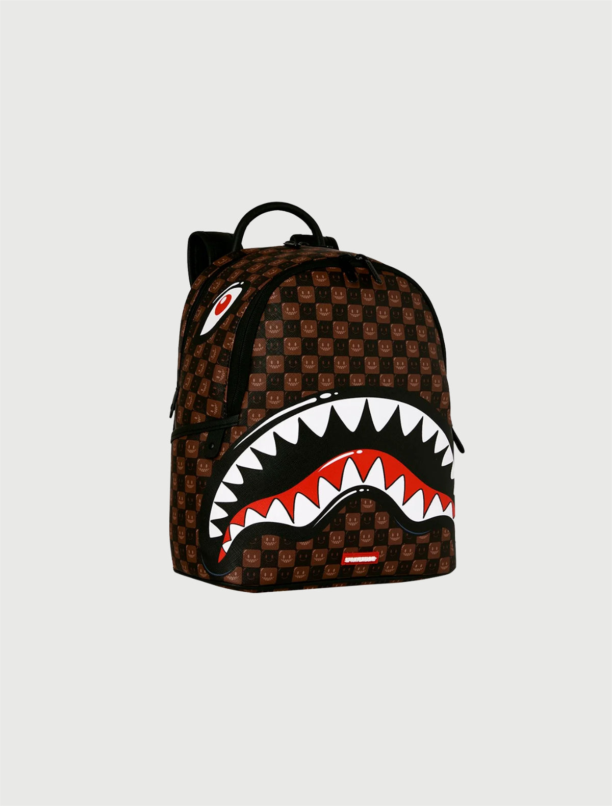 SPRAYGROUND - 910B9305NSZ SHARKS IN PARIS WTF BUBBLE BROWN CHECK SAVAGE BACKPACK-2