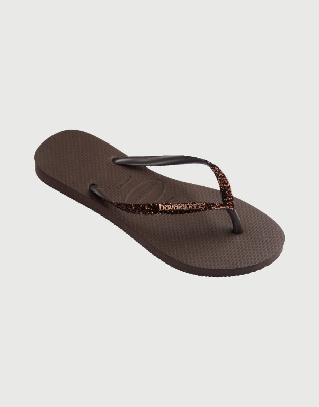 Havaianas Slim Glitter II Dark Brown-2