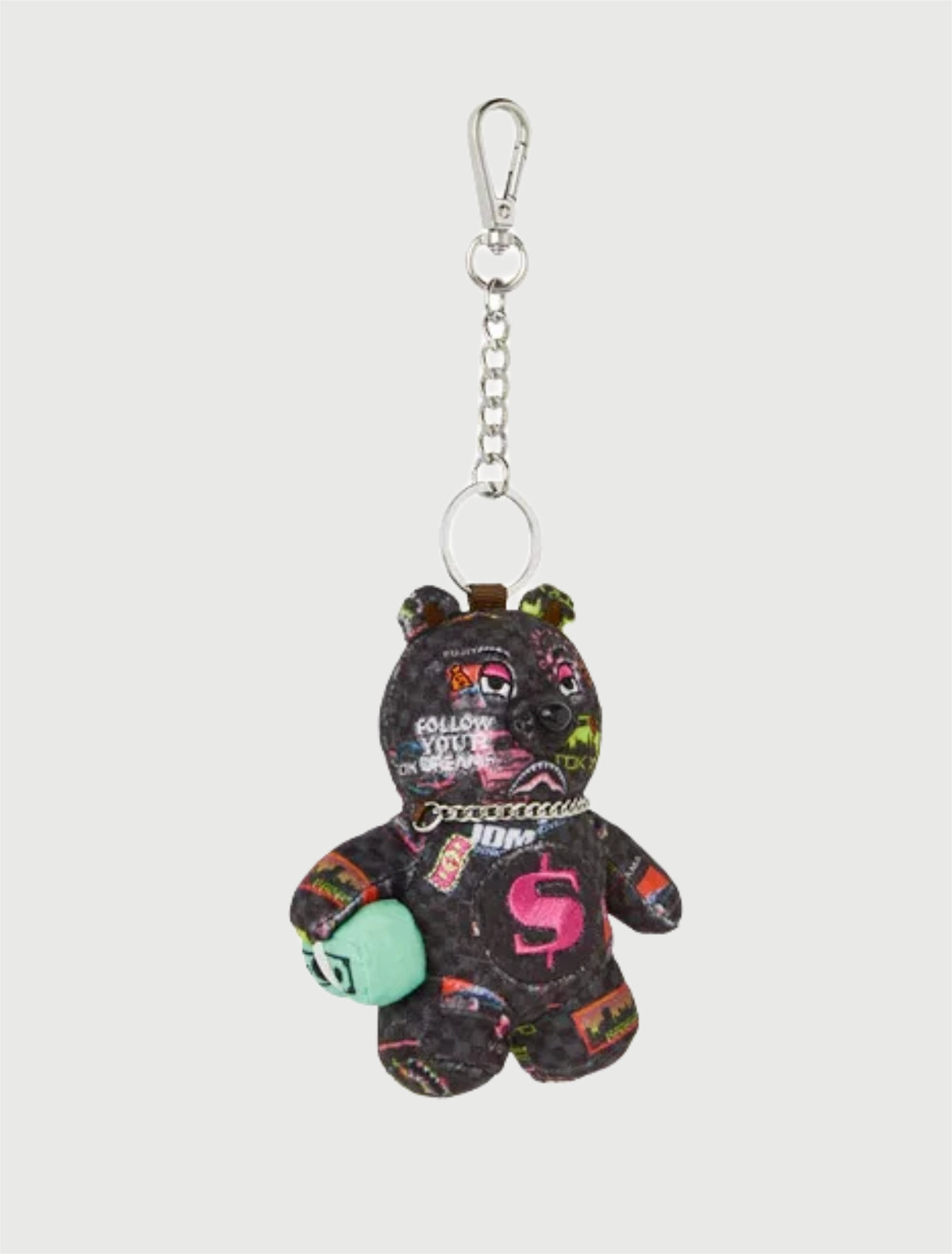 SPRAYGROUND - 910K9595NSZ GLOBAL MOGUL CYBER PUNK BEAR KEYCHAIN-2