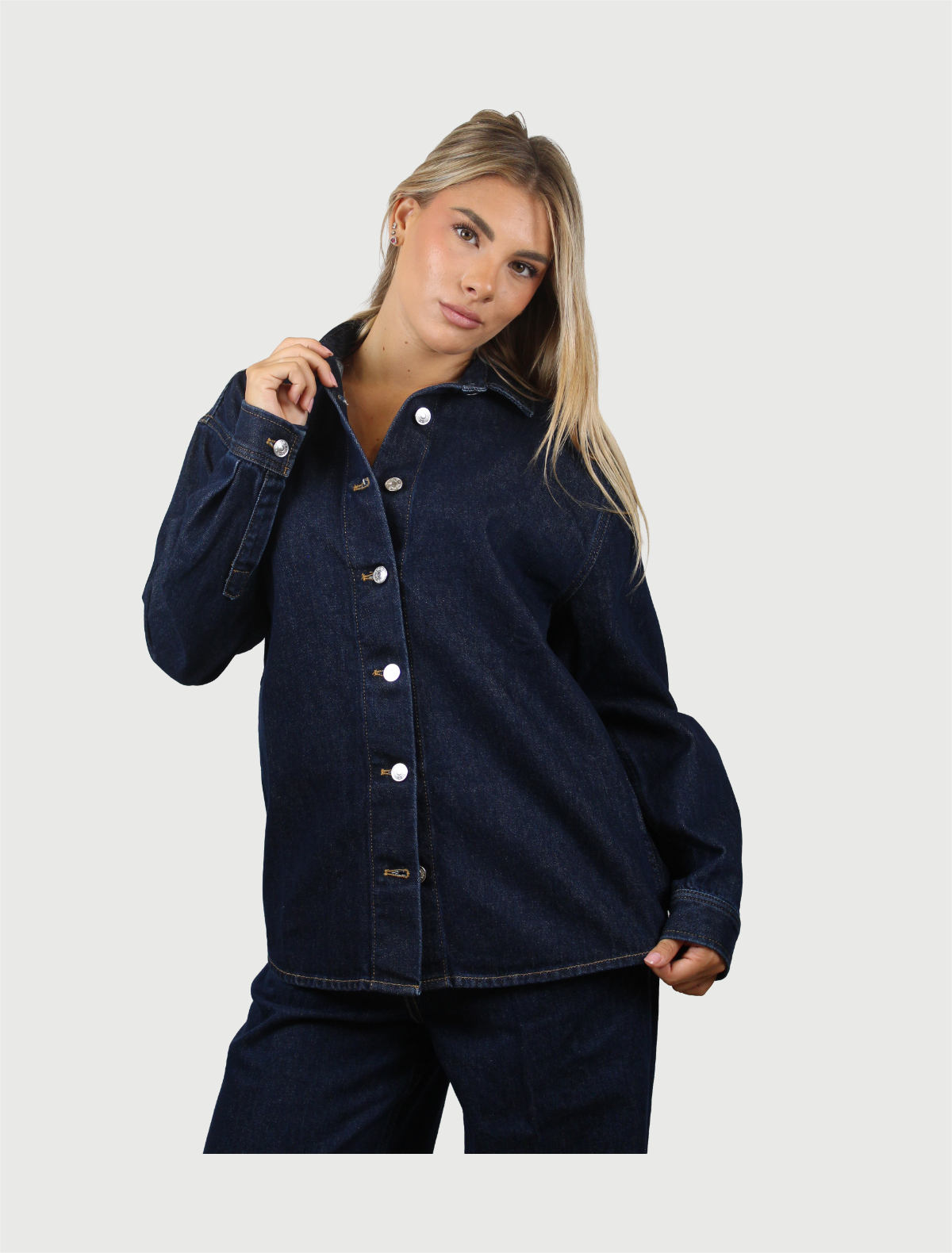 VICOLO - TOP CLOTILDE DENIM RINSE-1