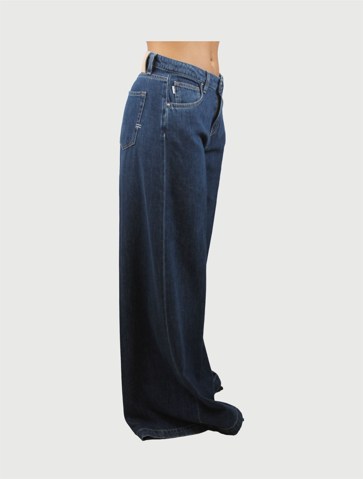 VICOLO - PANTALONE MADISON  DENIM BLU-2