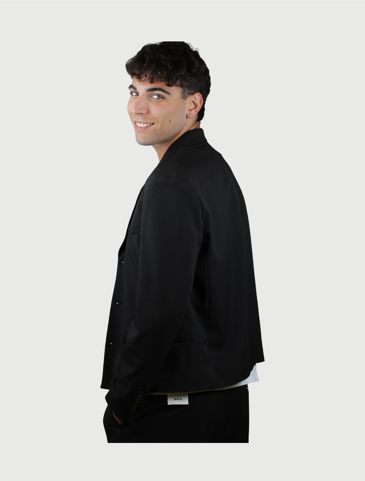 BERNA - Giacca Cropped - Nero-2