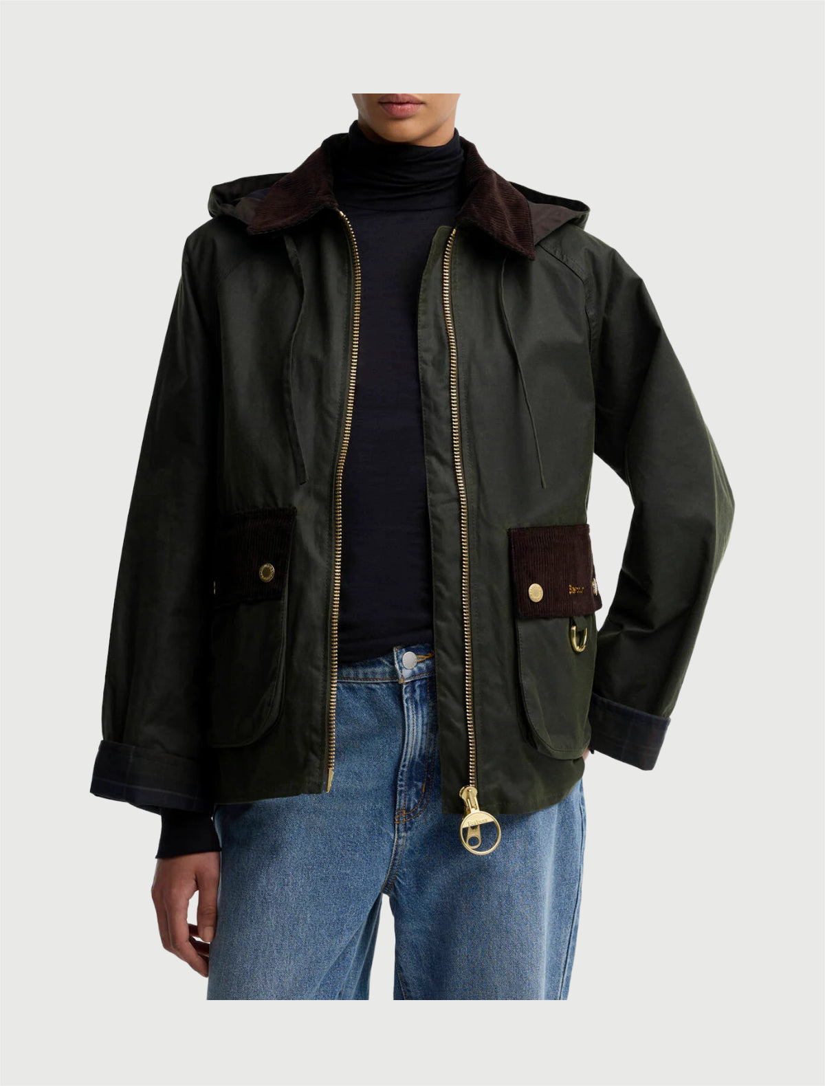 BARBOUR - Giacca cerata Carville - Fern/Shadow Classic-2