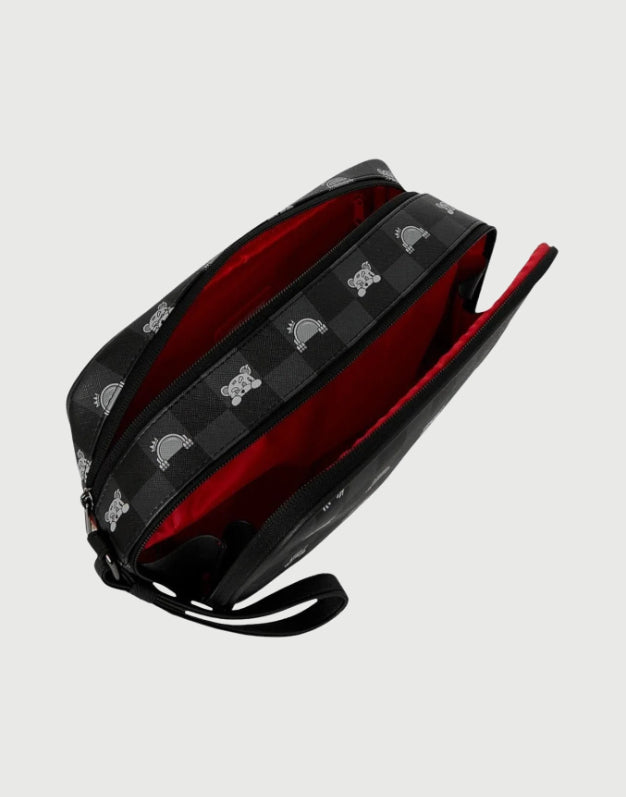 Sprayground Beauty Case Gray Peeking Character Check-3