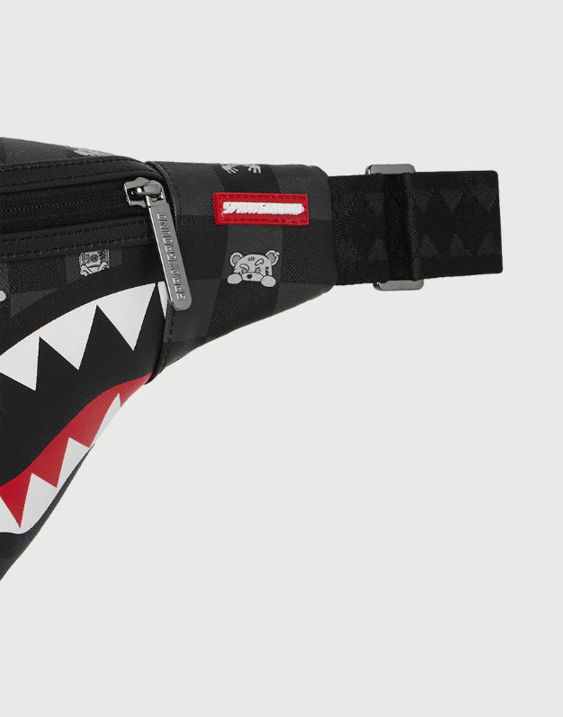 Sprayground Marsupio Gray Peeking Character Check-3