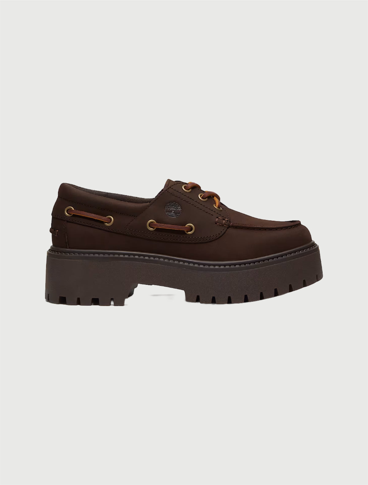 Timberland - Scarpa da Barca con Plateau Stone Street da Donna in marrone scuro-2