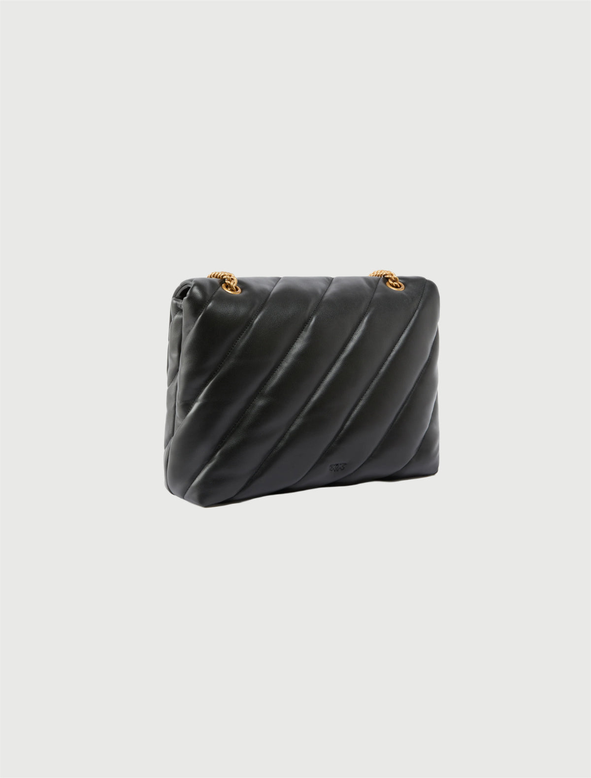 Pinko - Borsa grande a tracolla Love Bag Puff Maxi Quilt Nero-Oro-2