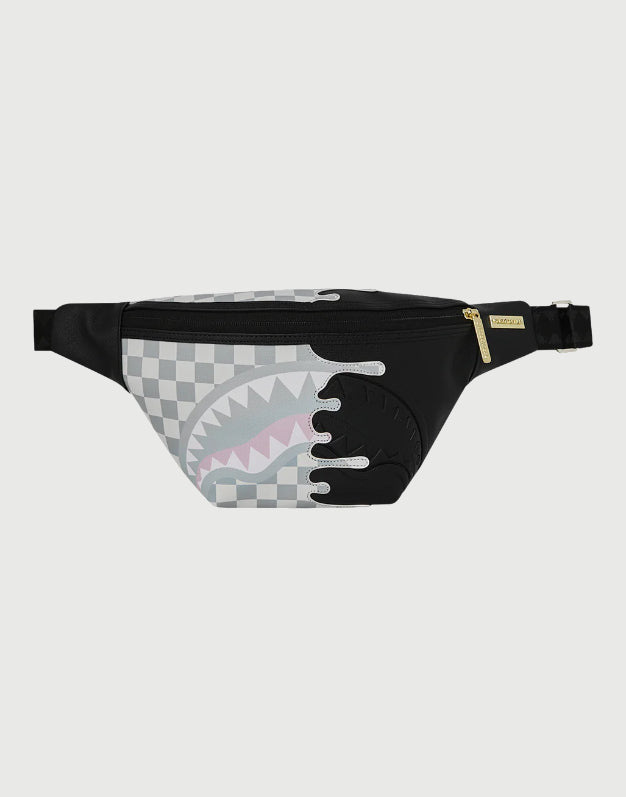 Sprayground Marsupio Cream Check Side Drip-1