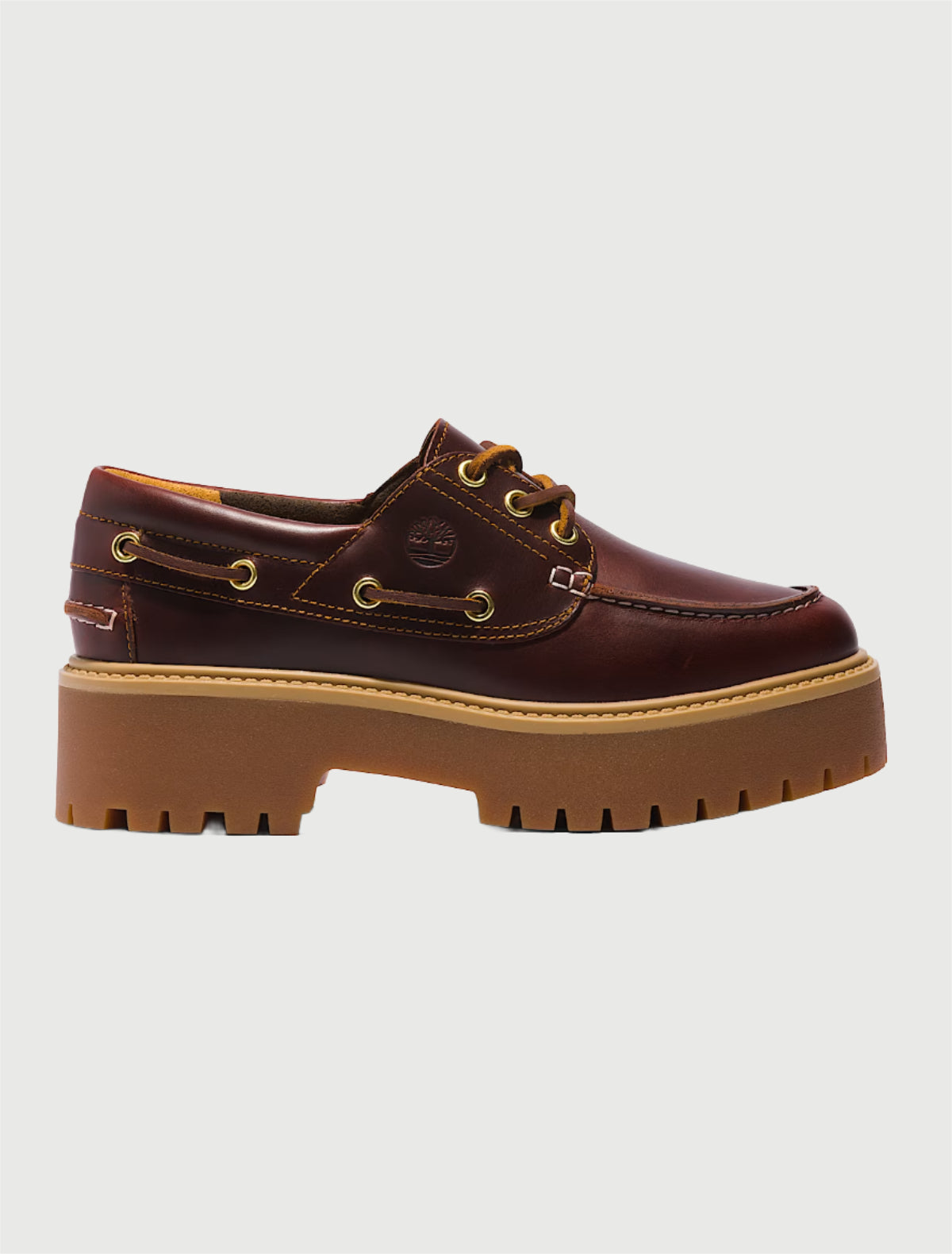 TIMBERLAND - Scarpa da Barca con Plateau Stone Street da Donna in marrone-2