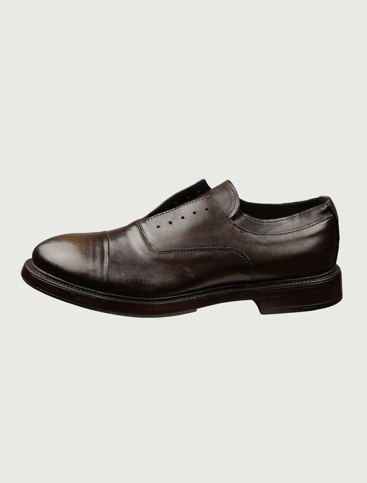 FABBRI.CA.O - MOCASSINO 1715P MONTONE TESTA MORO CON LACCI-2