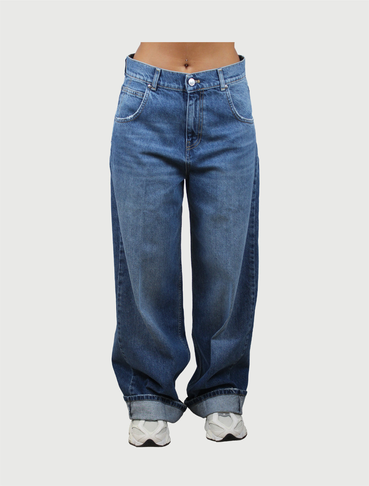 VICOLO - PANTALONE MIA DENIM BLU-2