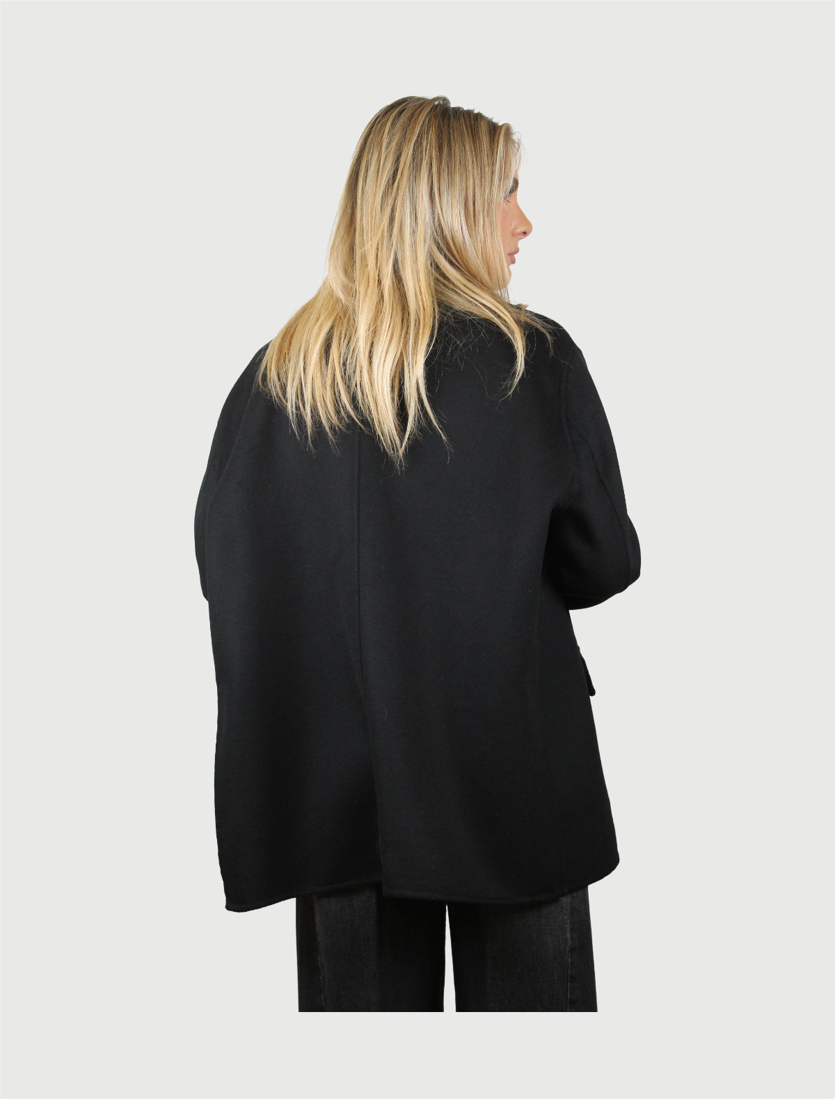 VICOLO - CAPPOTTO OUTDOOR NERO-2