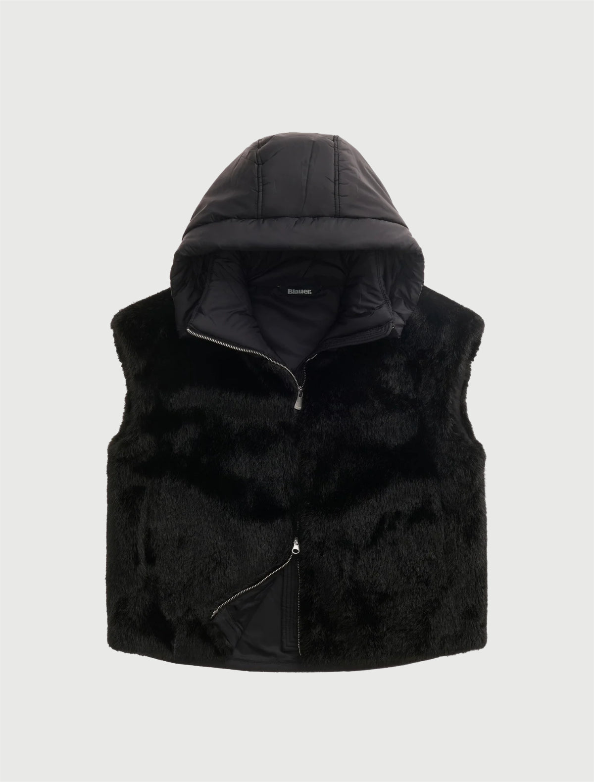 BLAUER - JUNIPER - GIUBBETTO IN ECO PELLICCIA E NYLON-2