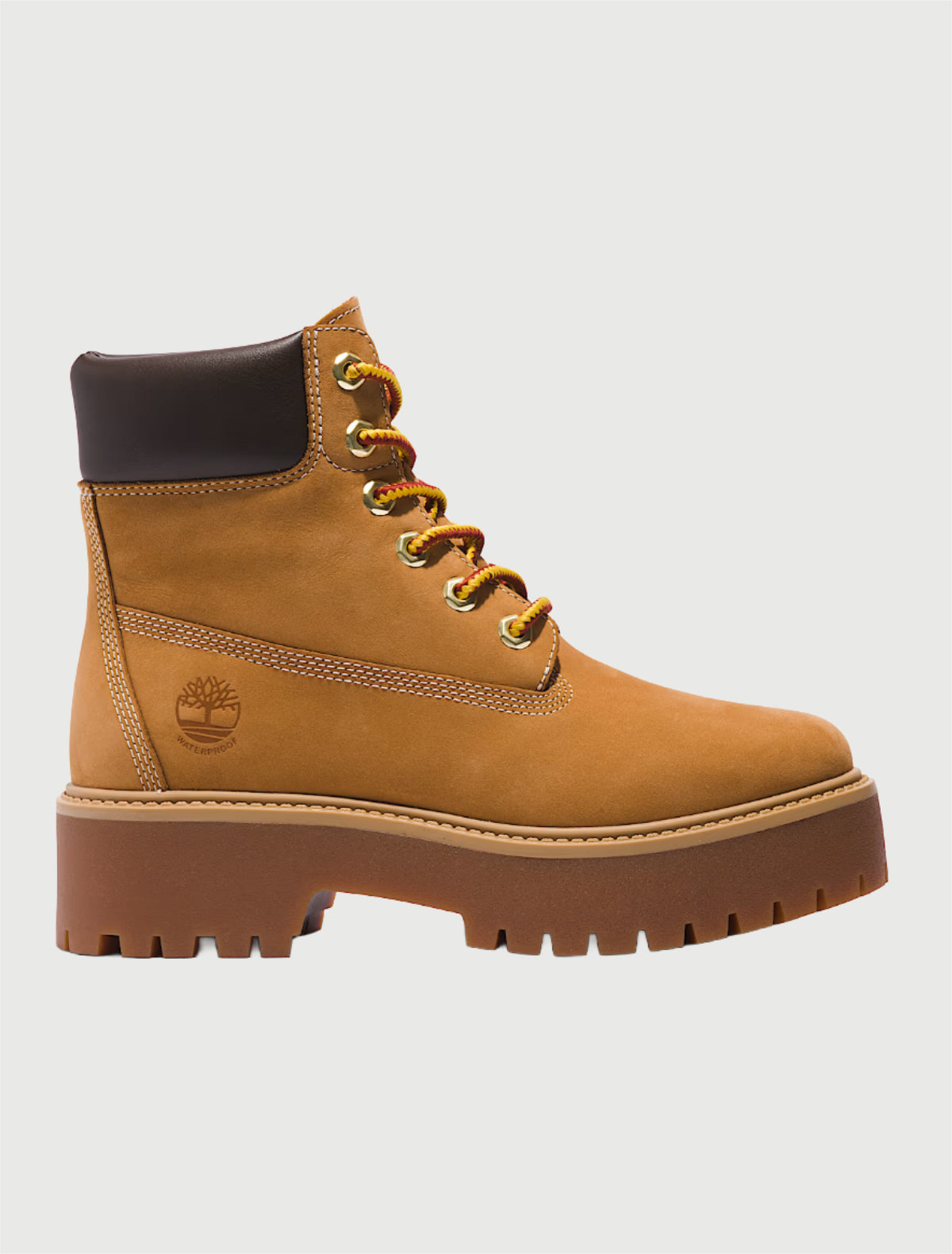 TIMBERLAND - Stivale Impermeabile con Plateau Stone Street 6-Inch da Donna in giallo-2