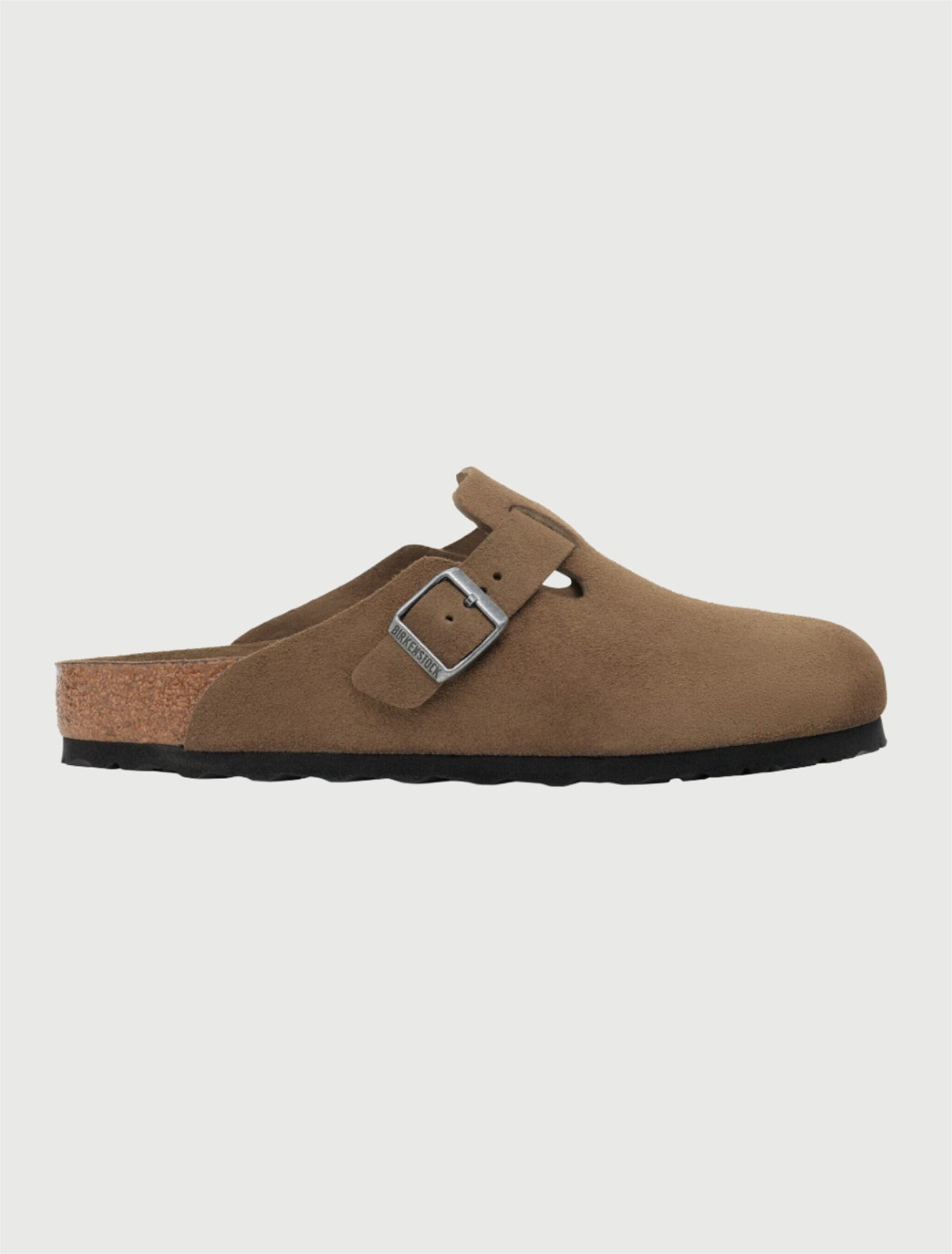 BIRKENSTOCK - Boston plantare morbido Pelle scamosciata Dark Tea-2