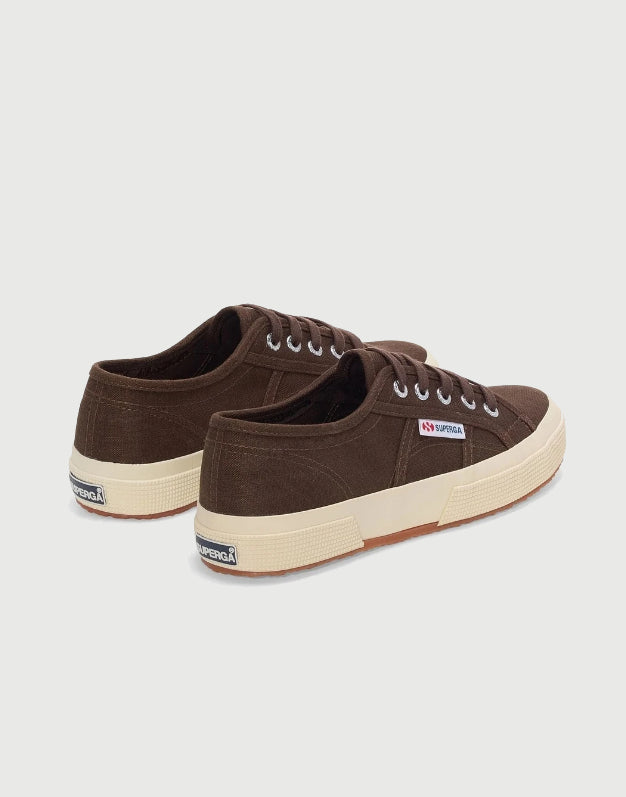 Superga Linen Brown - Off White Sneakers-2