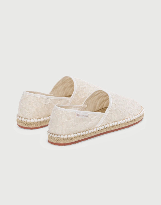 Superga Crochet Rope White Avorio Natural-2